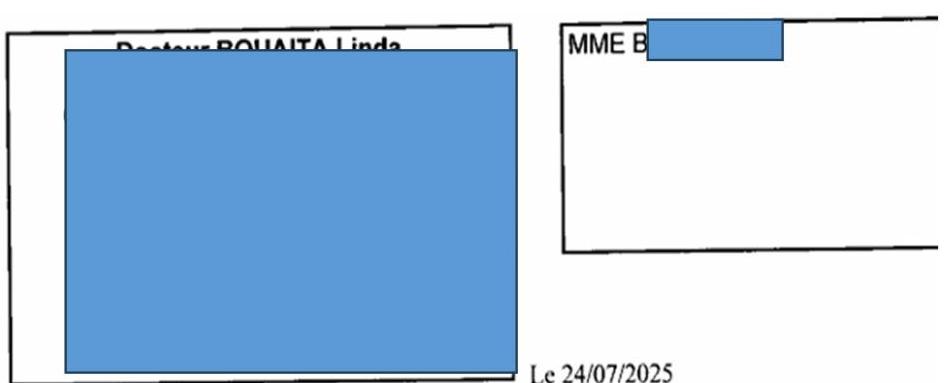 Mme B, cancer du sein